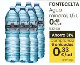 Eroski FONTECELTA Agua mineral oferta