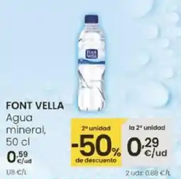 Eroski FONT VELLA Agua mineral oferta