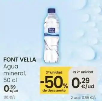 Eroski FONT VELLA Agua mineral oferta
