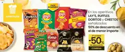 Eroski LAY'S, RUFFLES, DORITOS y CHEETOS En los aperitivos señalizados oferta