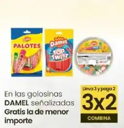 Eroski DAMEL En las golosinas señalizadas oferta