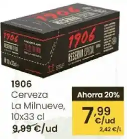 Eroski 1906 Cerveza La Milnueve oferta