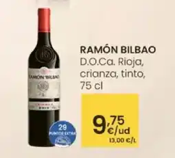 Eroski RAMÓN BILBAO D.O.Ca. Rioja, crianza, tinto, oferta