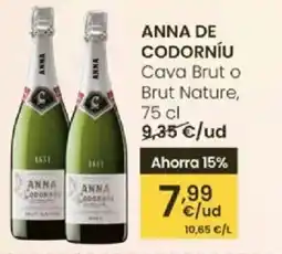 Eroski ANNA DE CODORNÍU Cava Brut o Brut Nature oferta