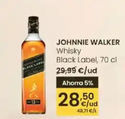 Eroski JOHNNIE WALKER Whisky Black Label oferta