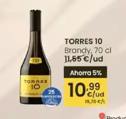 Eroski TORRES 10 Brandy oferta