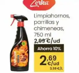 Eroski ZORKA Limpiahornos, parrillas y chimeneas oferta