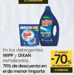 Eroski WIPP y DIXAN En los detergentes señalizados oferta