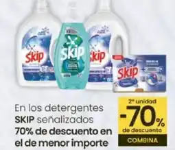 Eroski SKIP En los detergentes señalizados oferta