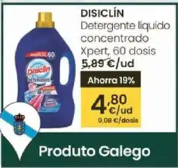 Eroski DISICLÍN Detergente liquido concentrado Xpert oferta