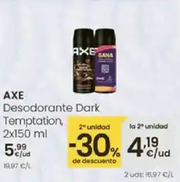 Eroski AXE Desodorante Dark Temptation oferta