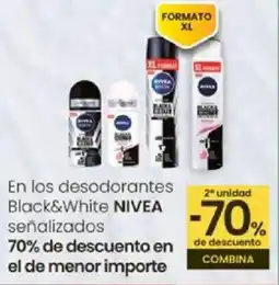Eroski NIVEA En los desodorantes Black&White senalizados oferta