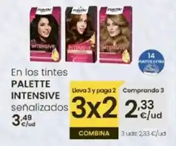 Eroski PALETTE Intensive en los tintes senalizados oferta