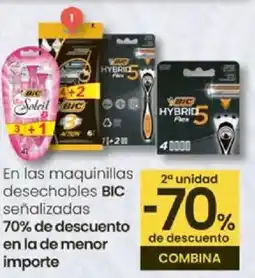 Eroski BIC En las maquinillas desechables señalizadas oferta