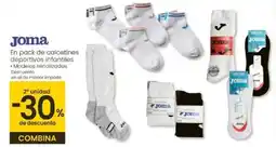 Eroski JOMA En pack de calcetines deportivos infantiles oferta