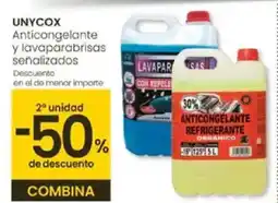 Eroski UNYCOX Anticongelante y lavaparabrisas señalizados oferta