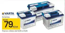Eroski VARTA Baterías oferta