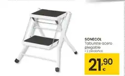 Eroski SONECOL Taburete acero plegable oferta