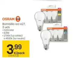 Eroski OSRAM Bombilla led e27, oferta