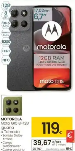 Eroski MOTOROLA Moto G15 8+128 Iguana oferta