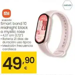 Eroski XIAOMI Smart band 10 midnight black o mystic rose oferta