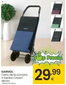 Eroski GARMOL Carro de la compra 4 ruedas Cross4 denim oferta