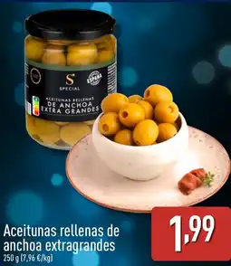 ALDI Aceitunas rellenas de anchoa extragrandes oferta
