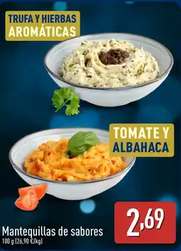 ALDI Mantequillas de sabores oferta