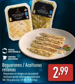 ALDI Boquerones / Aceitunas rellenas oferta