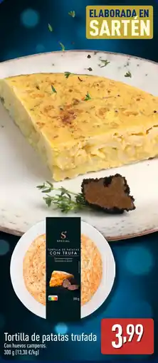 ALDI Tortilla de patatas trufada oferta