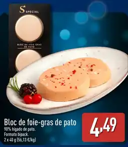 ALDI Bloc de foie-gras de pato oferta