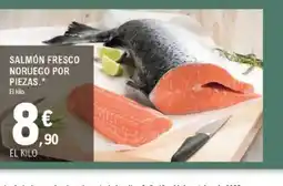 E.Leclerc Salmón fresco noruego por piezas oferta