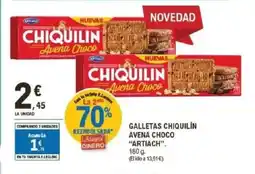 E.Leclerc ARTIACH Galletas chiquilín avena choco oferta