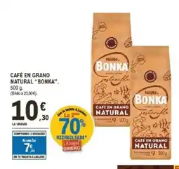 E.Leclerc BONKA Café en grano natural oferta