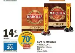E.Leclerc MARCILLA Café en cápsulas oferta