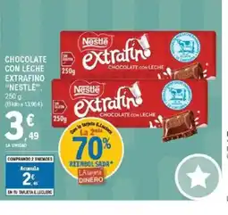 E.Leclerc NESTLE Chocolate con leche extrafino oferta