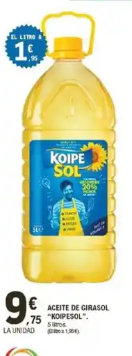 E.Leclerc KOIPESOL Aceite de girasol oferta