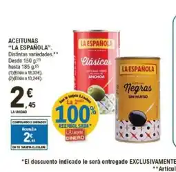 E.Leclerc LA ESPAÑOLA Aceitunas oferta