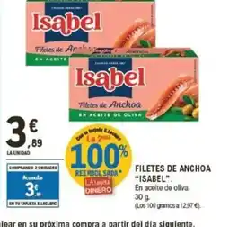 E.Leclerc ISABEL Filetes de anchoa oferta