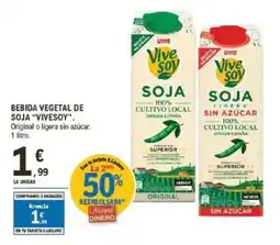 E.Leclerc VIVESOY Bebida vegetal de soja oferta
