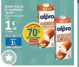 E.Leclerc ALPRO Bebida vegetal de almendras oferta