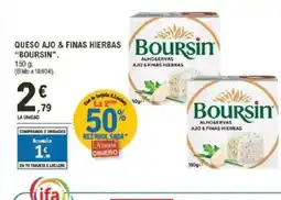 E.Leclerc BOURSIN Queso ajo & finas hierbas oferta