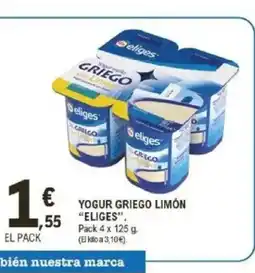 E.Leclerc ELIGES Yogur griego limón oferta