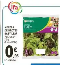 E.Leclerc ELIGES Mezcla de brotes baby leaf oferta