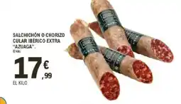 E.Leclerc AZUAGA Salchichón o chorizo cular ibérico extra oferta