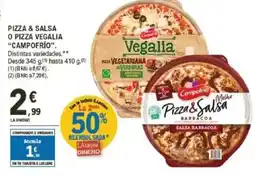 E.Leclerc CAMPOFRÍO Pizza & salsa o pizza vegalia oferta
