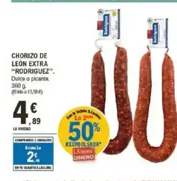E.Leclerc RODRIGUEZ Chorizo de león extra oferta