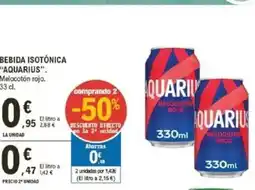 E.Leclerc AQUARIUS Bebida isotónica oferta