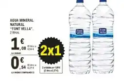 E.Leclerc FONT VELLA Agua mineral natural oferta