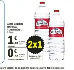 E.Leclerc LANJARÓN Agua mineral natural oferta